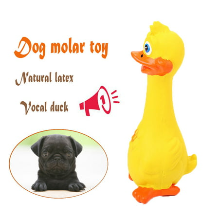 Molar Cleaning Teeth Natural Latex Duck Sounding Toy Dog Supplies Training