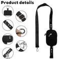 thumbnail image 2 of Crossbody Phone Lanyard with Detachable RFID Wristlet Wallet, Adjustable Strap for Phone and Wallet, ID Window and Zipper, Black, 2 of 6