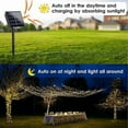 thumbnail image 3 of WOTIME Solar String Lights Waterproof for Outdoor , Total 200 LED 79FT Clear Wire Fairy Tree Lights with 8 Lighting Modes for Garden Xmas Balcony Wedding, 2Pack, 3 of 9