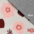 thumbnail image 3 of Simply Daisy 3' x 5' Pink Flowery Love Valentines Chenille Rug, 3 of 5