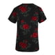 thumbnail image 5 of TaTaai Romantic Heart Print Women Scrub Blouse Premium Cotton Regular Fit Short Sleeve V Neck Functional Pocket Non See Through Nurse Work Daily Wear Gift, 5 of 5