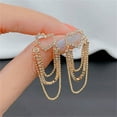 thumbnail image 4 of Fiudx Pendientes Largos de Corazón, Llamativo Diseño Recortado, Borlas de Algodón Ligeras, Accesorio Versátil, Ideal para Fiestas, Bodas, Uso Diario, Regalo para Amigos y Familiares, Material Ecológi, 4 of 6