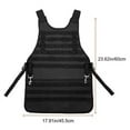 thumbnail image 3 of Tactical Apron for Outdoor Barbecue with 2 Large Pouches and 3 Smaller Pouches Removable Velcro Patch Adjustable Side Strap for the Perfect Fit, 3 of 7