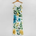 thumbnail image 5 of Bright Floral Summer Pattern Design Sleeveless Dress Women's Evening Dress Womans Clothing, 5 of 9