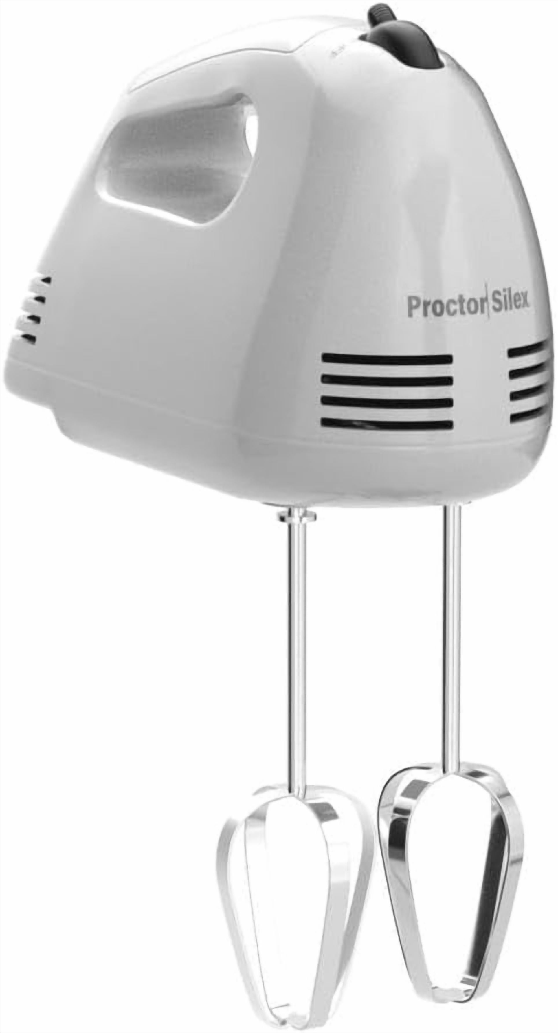 Easy Mix 5-Speed Electric Hand Mixer with Bowl Rest, Compact and Lightweight, 100 Watts of Peak Power, White (62515PS)