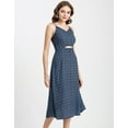 thumbnail image 3 of Moomaya Womens Printed Dress, Spaghetti Strap Cyte Midi Dress, 3 of 9