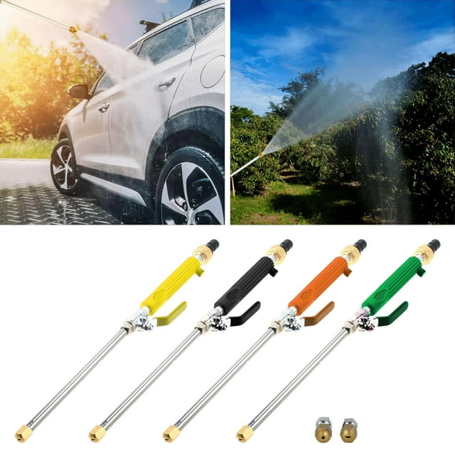 Xihbxyly Boquilla para Hidrolavadora, Aleación de Aluminio Resistente, Mango Ligero de Eva, Diseño Resistente a La Oxidación, Limpieza de Automóviles, Riego de Hogar y Jardín, Multiusos, 1 Unidad