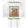 thumbnail image 6 of No Hook Shower Curtain with Snap in Liner, Fall Thanksgiving Day Pumpkins Squirrel Black Buffalo Plaid Shower Curtains for Bathroom, Washable Shower Curtain Liner Set with Mesh Top Window, 72"x84", 6 of 6