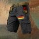 thumbnail image 1 of WILLBEST Pantalones Cortos de Trabajo con Bandera Alemana para Hombre, Holgados, Informales, para Exteriores, 1 of 2
