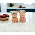 thumbnail image 3 of Hand Painted Ceramic Happy Pig Salt Pepper Shakers Set, 3 of 5