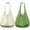 White+Green, variant on 2 Pack Women's Crochet Shoulder Bag, Boho Knit Tote with V-Pattern Texture, Soft Summer Beach Purse for Vacation, Daily Use and Shopping