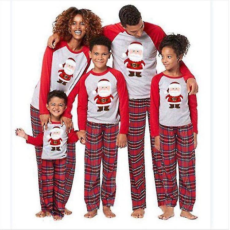 Jhcug 2022 Christmas Family Matching Pyjamas Xmas Santa Nightwear Pajamas Other