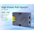 thumbnail image 3 of PoE Injector, 10 100 1000M 150W Passive PoE Injector with High Speed  for Satellite, 3 of 7