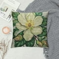 thumbnail image 2 of Awypu  Magnolia Flora Cosy Throw Cushion Cover Beautiful Blooming Magnolia Flower Isolated On White Background Pillow Cover  Decorative for Living Bedroom/Office for Men Women, 2 of 5