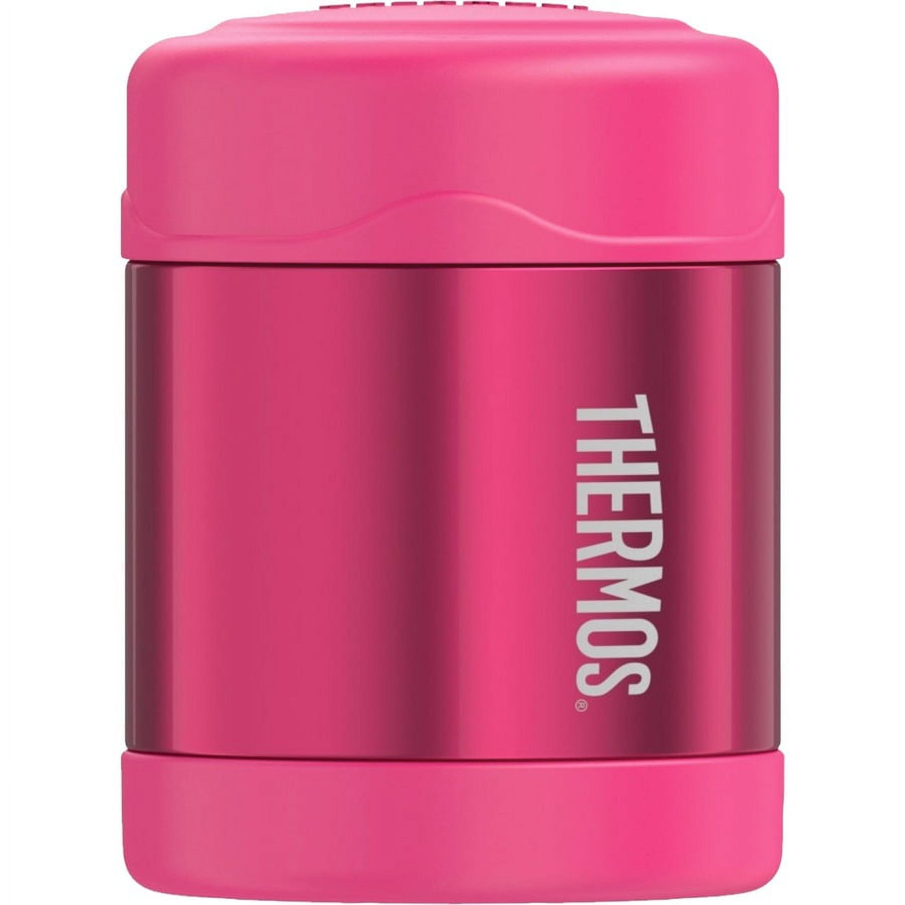 Thermos Lunch Box /Funtainer Food Jar Cheetah Pink Green w/Liner 10 oz  Stainless