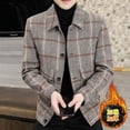 thumbnail image 7 of Fashion trend 2023  high-end boutique casual plaid tweed jacket handsome top plus cotton thickened woolen coat, 7 of 7