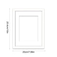 thumbnail image 3 of 8 x 10 Picture Frame with Mat, Resin Photo Frame for Wall Mount or Tabletop Display, Artwork, Prints and Decor, White, 3 of 6