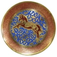 thumbnail image 1 of Natural Geo Cheval Sautant Décoratif Plaque d'Accent en Laiton, 1 of 4