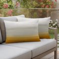 thumbnail image 3 of Outdoor Pillow Covers 20x12 Set of 2, Burnt Orange Beige Ombre Waterproof Patio Throw Pillow Covers for Couch Sofa Chair, Modern Abstract Art Texture Decorative Pillowcases for Throw Pillows, 3 of 9