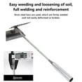 thumbnail image 5 of Hoe Garden Tools,Pointed Hoe for Weeding,Iron Tines for Loosening Soil,Hoe Cultivator 2 in 1 Manual Garden Tools,Heavy-Duty Weeding,Cultivating and Raking Tool for Gardening,Camping and Outdoor Use, 5 of 7