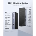 thumbnail image 2 of Estación de acoplamiento ORICO 20 en 1 con USB-C de 10 Gbps, HDMI 4K, VGA, 2 of 9