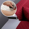 thumbnail image 6 of L Shape Sofa Slipcover Reversible Sectional Couch Cover Chaise Lounge Cover Furniture Protector Cover,Medium Size,Red, 6 of 10