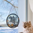 thumbnail image 5 of Sleepy Hollow Stained Glass Cat Sun Catcher, Wall Hanging Colored Decor Room Indoor Window Decor, Halloween, Christmas Hanging Ornament, Stained Glass Ornament 2025, Holiday, 5 of 6
