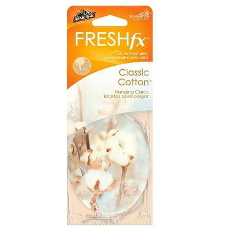 Armor All FRESHfx Car Air Freshener Hanging Card, 3-Count (Classic Cotton)