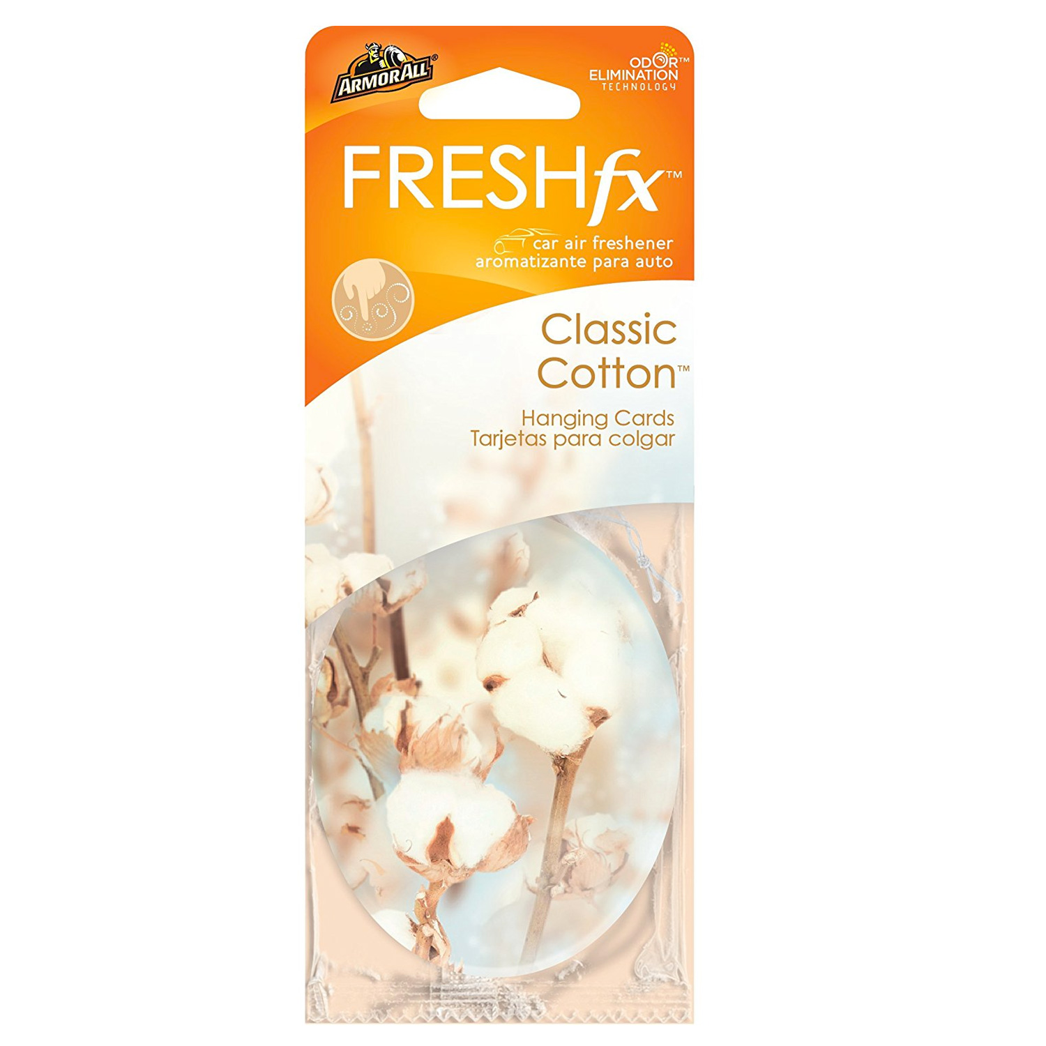Armor All FRESHfx Car Air Freshener Hanging Card, 3-Count (Classic Cotton)