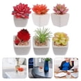 thumbnail image 3 of NUOLUX Artificial Plants Faux Mini Potted Greenery Ceramic Small Pots Home Office Decor, 3 of 6