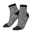 thumbnail image 2 of Bingfone Airplane Routes Around The World Design Patterned Men'S Women'S Casual Cotton Socks, 2 of 9