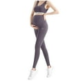 thumbnail image 2 of ShaoRunShi Women's Maternity Leggings Over the Belly Pregnancy Pants Active Wear Workout Yoga Pants Maternity Clothes, 2 of 7