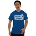 thumbnail image 3 of Big Post Flirty Innuendo Humor Gym Men's Big & Tall Crewneck Graphic Tee Brisco Brands 2X, 3 of 5