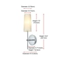 thumbnail image 7 of Living District Mel 5" Wall Sconce In Chrome, 7 of 7
