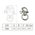 thumbnail image 4 of 316 Stainless Steel Shackle Quick Release Chain Eye Shackle Hook for Marine Architectural, 4 of 8