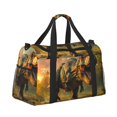 thumbnail image 2 of Fuzoiu Realistic Style Forest Dinosaur Print Travel Duffle Bag,Carry On Tote Bags,Duffel Bag,Sport Gym Bag, Hospital Bag for Labor and Delivery, Overnight Bag,Luggage Bag, 2 of 7