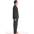 thumbnail image 3 of #followme Plaid Pajama Set for Men (Black White, Small), 3 of 4