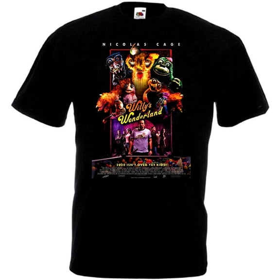 Willy's Wonderland v1 T shirt black movie poster all sizes S-5XL