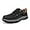 Black a, variant on Men's Orthopedic Walking Shoes Genuine Leather Slip On Loafers Arch Support Lightweight Comfortable Casual Sneakers