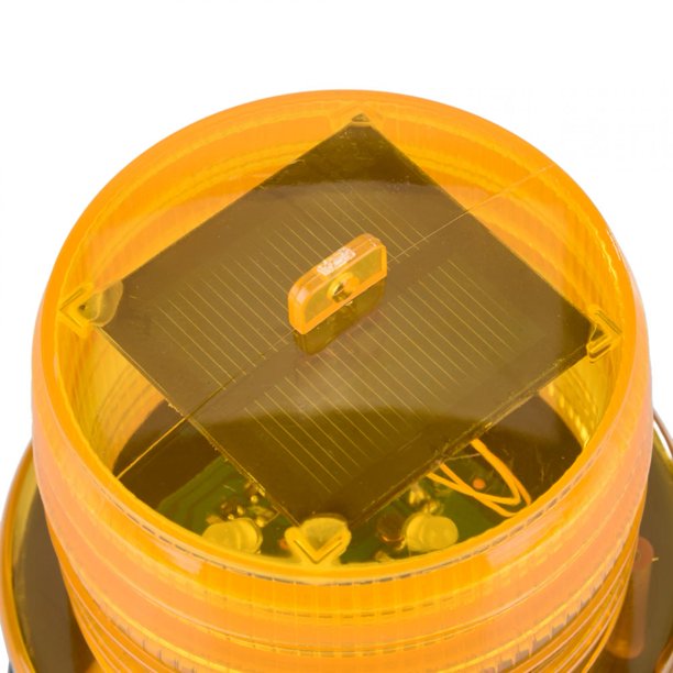 Luz de Advertencia LED de silicio monocristalino 2V 180MA 12000-14000Mcd, lámpara de Emergencia roja/Amarilla de 115 mm / 4,53 Pulgadas, para vehículos de Ambulancia(Yellow) Jardinería Octpeak No