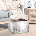 thumbnail image 3 of Yayeee Collapsible Cube Storage Bin with Lid Fabric Closet Decorative Basket with Handles, Purple Deer, 3 of 7