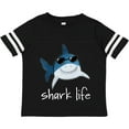 thumbnail image 3 of Inktastic Shark Life Fun Shark with Sunglasses Boys or Girls Toddler T-Shirt, 3 of 5