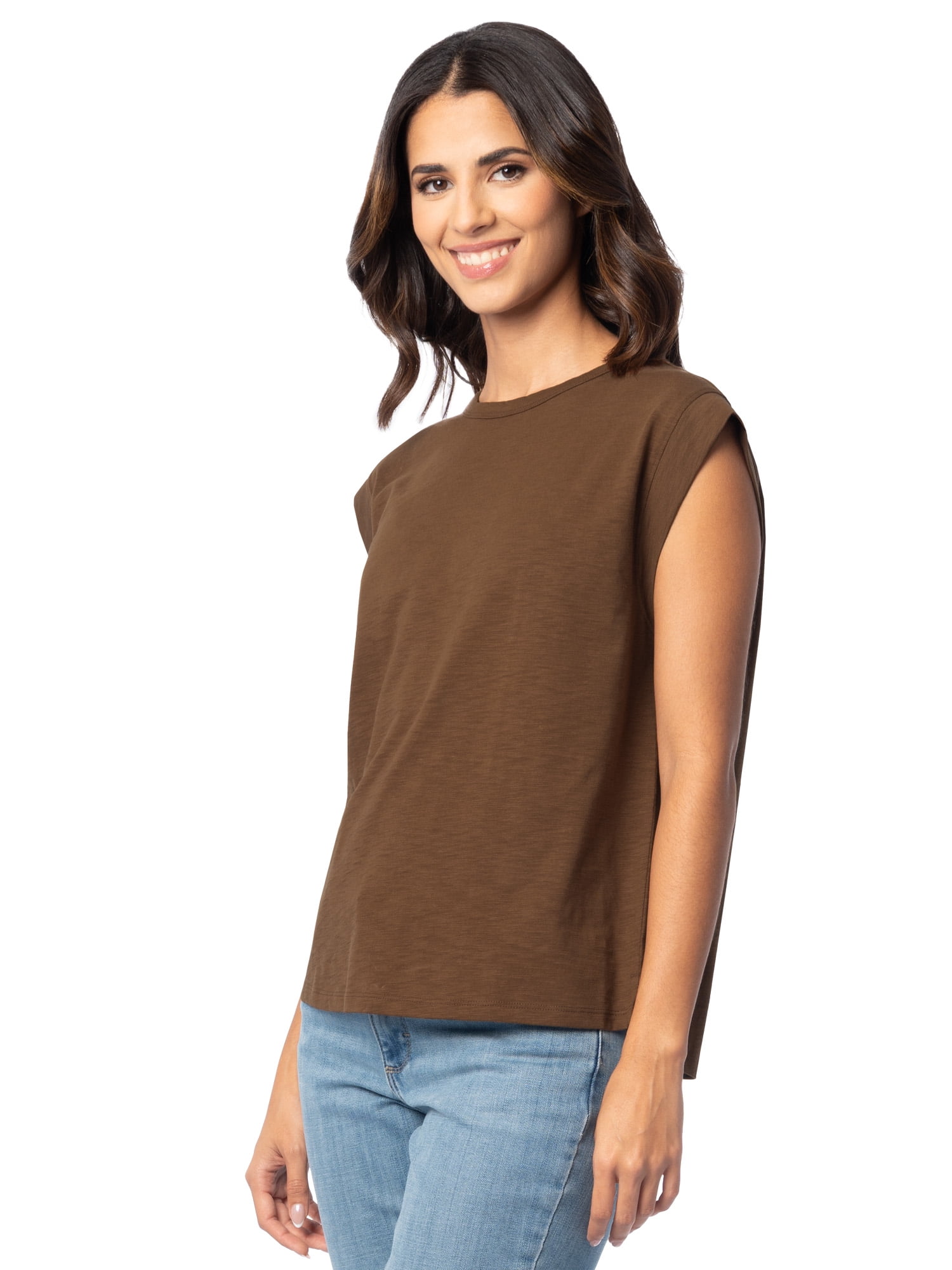 Time and Tru Women's Muscle Tee, Sizes XS-XXXL