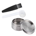 thumbnail image 4 of Filtres à Café, Capsules de Café Réutilisables en Acier Inoxydable Facile à Nettoyer Sûr et Durable Facile à Utiliser avec une Brosse à Cuillère pour Dosette de Café pour Machine à Café, 4 of 8