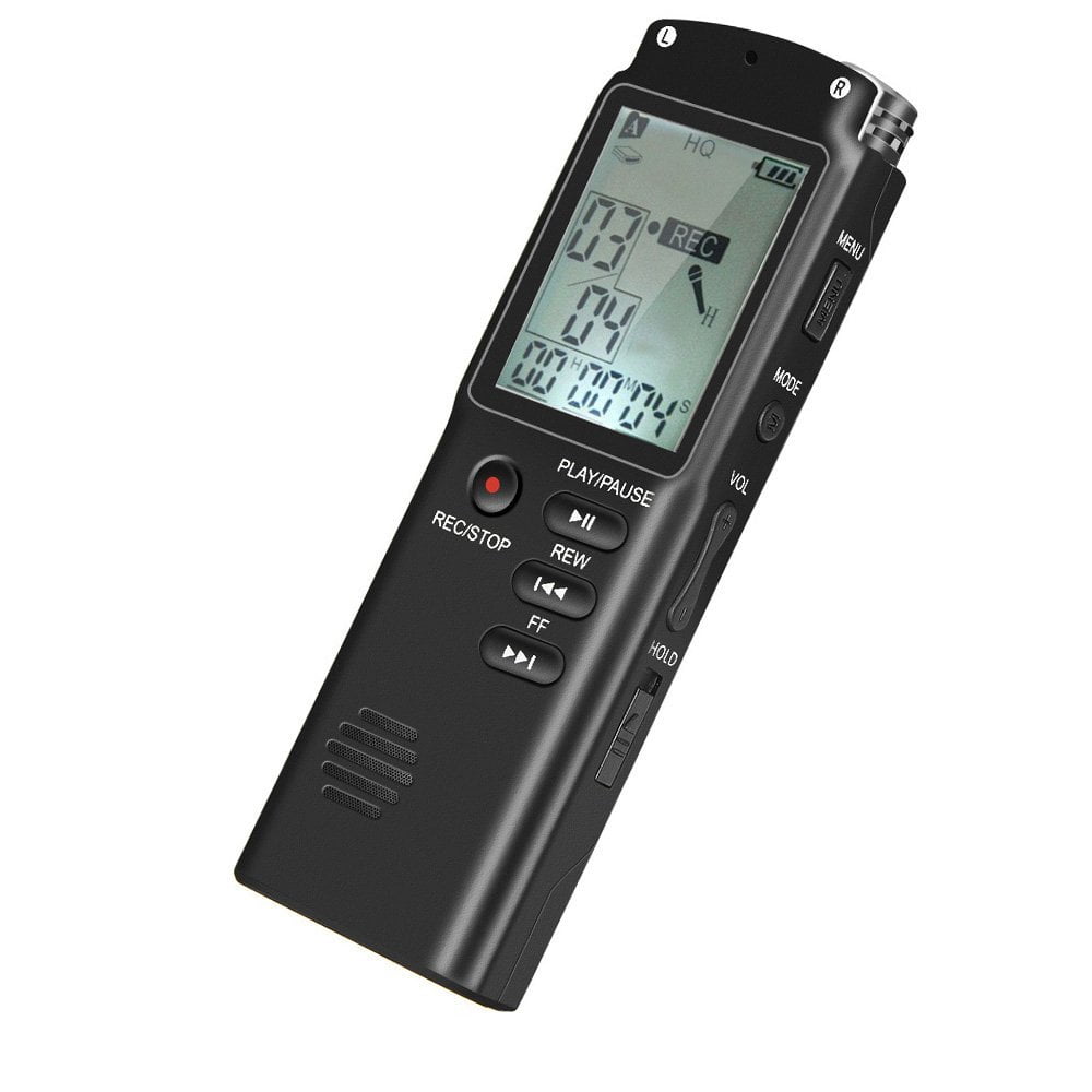 ARCHEER 8GB Digital Voice Recorder Rechargeable Dictaphone Portable