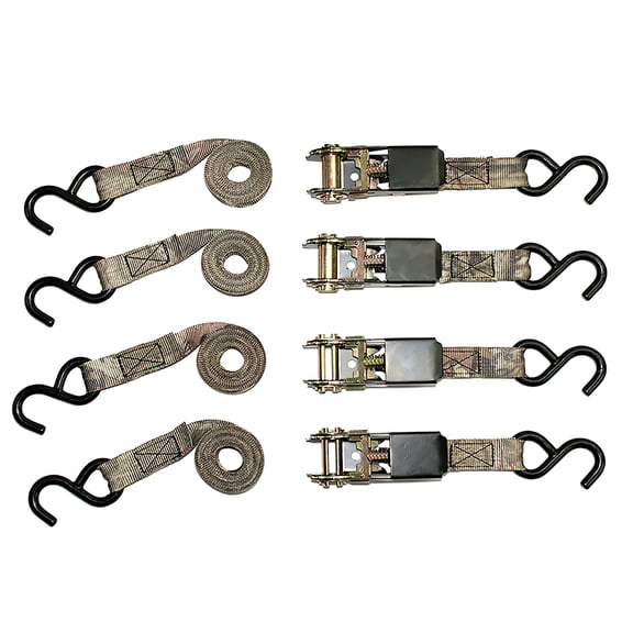 Mossy Oak Camo Ratchet Straps (1" X 8" / 4-Pack)
