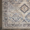 thumbnail image 6 of Nourison Machine Washable Series 1 Vintage Ivory/Latte 2'2" x 10' Area Rug, (2x10), 6 of 8