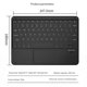 thumbnail image 5 of 172 Wireless Keyboard with Touchpad Portable Bluetooth Keyboard for iOS / Mac Android Windows - Gree, 5 of 5