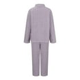 thumbnail image 3 of TIANZEN Winter Warm Pyjamas Sleepwear Two Piece With Pockets Pyjama Crew Neck Sweatshirt Plus Size Long Dressy Pant Suits for Women Suit plus Size Women Homecoming Pants Outfit Junior, 3 of 6