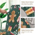 thumbnail image 5 of Yayeee 2 Pack Dining Chair Covers Stretch Parson Chairs Slipcovers Seat Protector, Green Christmas Gingerbread, 5 of 6
